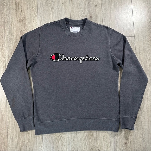 Grey Champion Spellout Sweatshirt Size Small - Picture 2 of 9